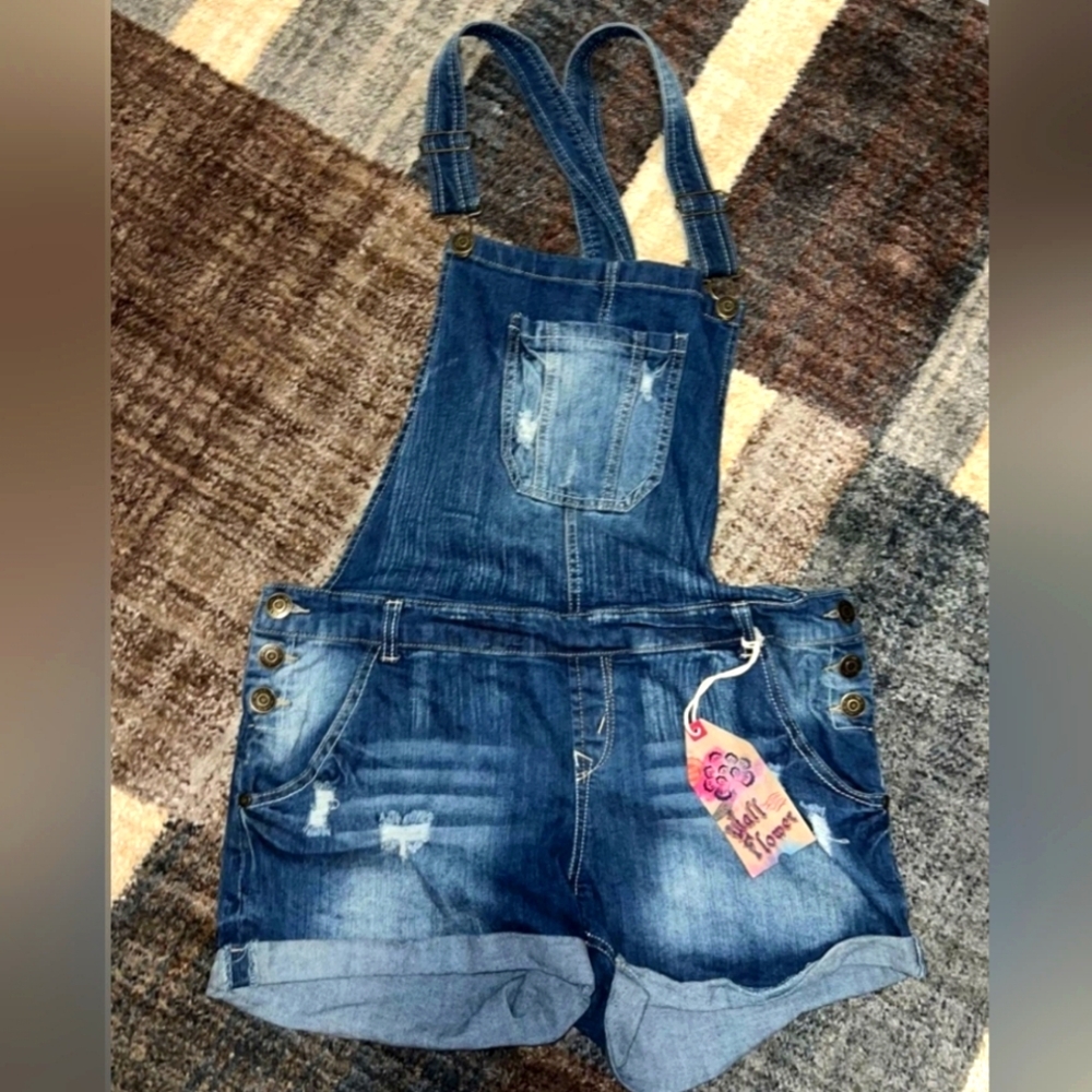 Wallflower Jean Short Overalls
